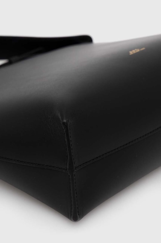 Kožená kabelka A.P.C. Sac Ashley PXAWV.F61739.LZZ černá