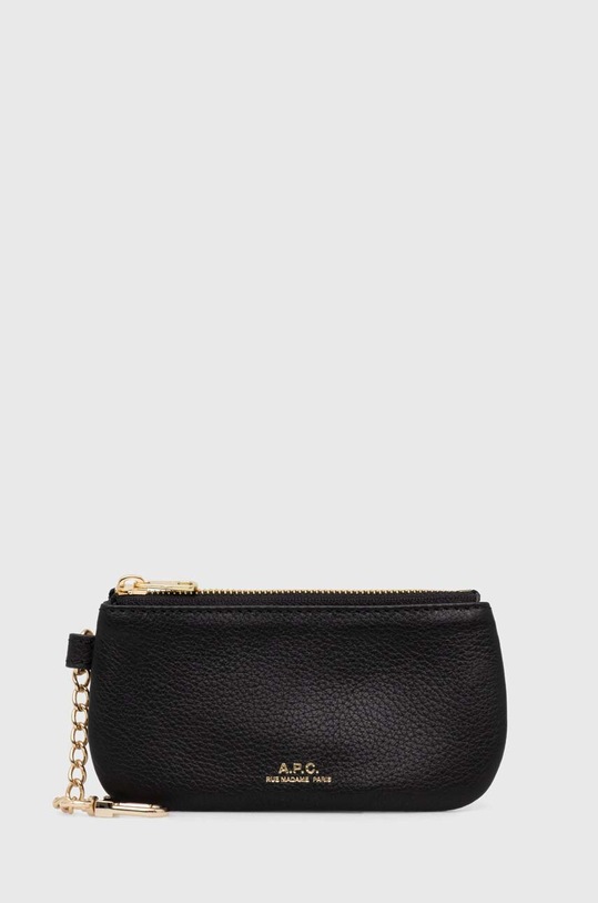 Кожаный чехол для ключей A.P.C. Key Pouch Keiko чёрный PXBOK.F63458.LZZ