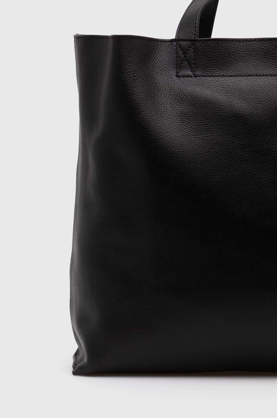Accessori A.P.C. borsa a mano in pelle Cabas Maiko Medium Horizontal PXBOK.M61770.LZZ nero