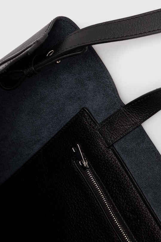 A.P.C. borsa a mano in pelle Cabas Maiko Medium Horizontal PXBOK.M61770.LZZ nero