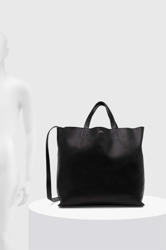 A.P.C. borsa a mano in pelle Cabas Maiko Medium Horizontal PXBOK.M61770.LZZ