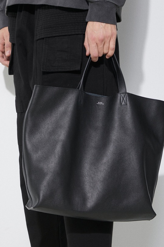A.P.C. borsa a mano in pelle Cabas Maiko Medium Horizontal PXBOK.M61770.LZZ