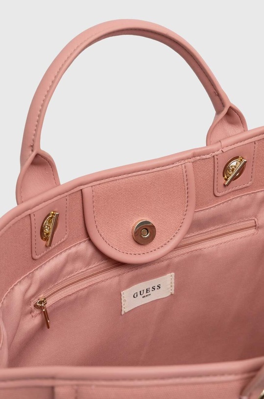 Guess torba plażowa CANVAS różowy E4GZ16.WFCE0
