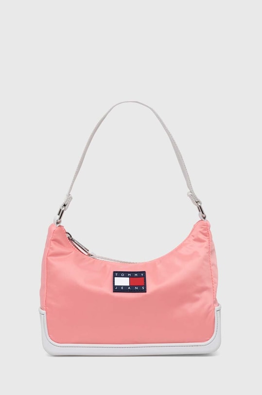 Чанта Tommy Jeans щампа розов AW0AW15949