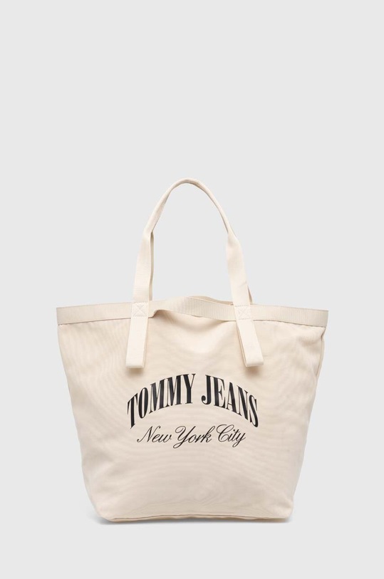 Kabelka Tommy Jeans potisk béžová AW0AW15953