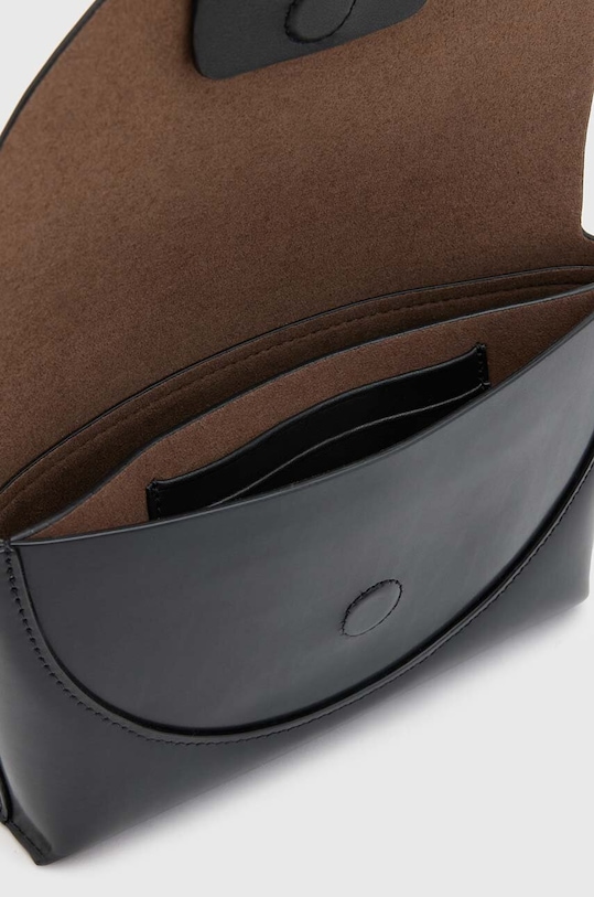 Akcesoria AllSaints torebka skórzana FRANCINE WB513Z czarny