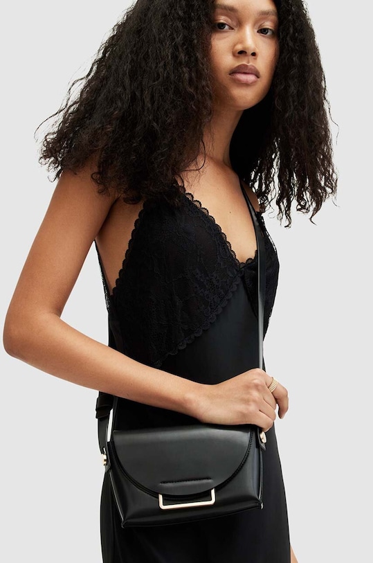 AllSaints torebka skórzana FRANCINE WB513Z