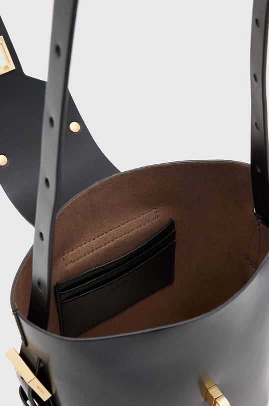 Аксессуары Кожаная сумочка AllSaints MIRO WB708Z чёрный