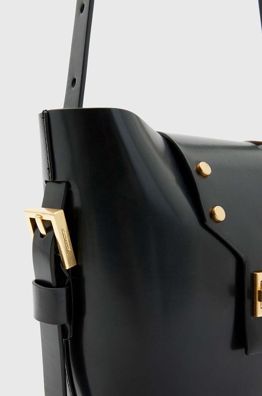 AllSaints torebka skórzana MIRO czarny WB708Z