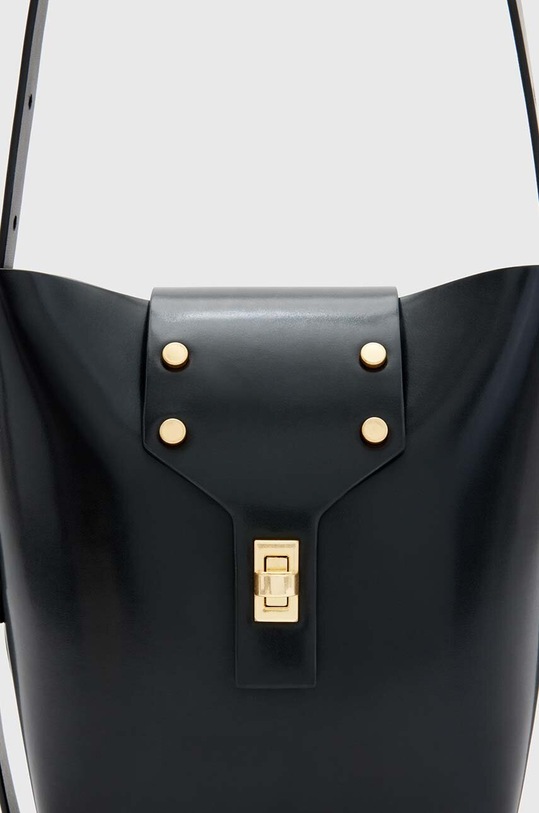 AllSaints torebka skórzana MIRO WB708Z czarny