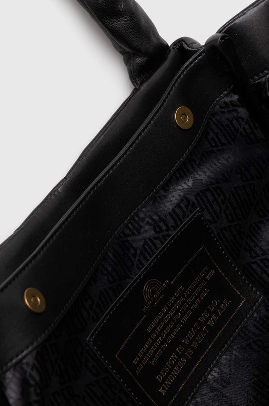 Kožená kabelka Kurt Geiger London 2043200109 čierna