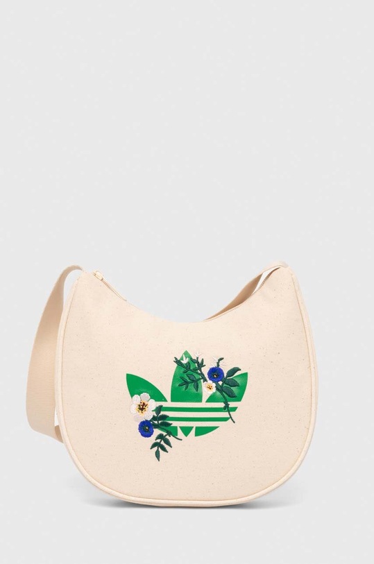 Τσάντα adidas Originals υφασμάτινο μπεζ IT7369