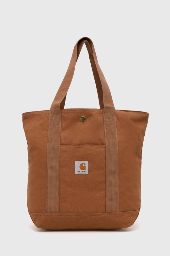 Carhartt WIP cotton handbag Canvas Tote plain brown I033102.HZ02