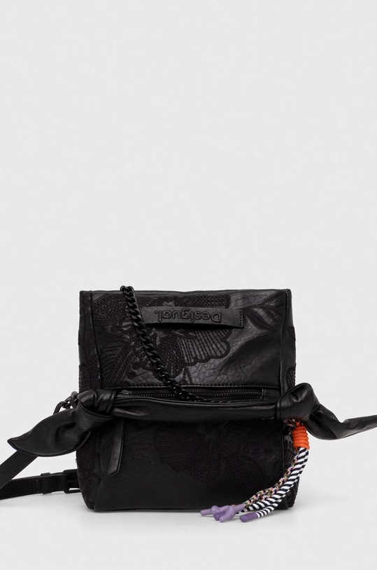 Kabelka Desigual jednofarebný čierna 24SAXP71