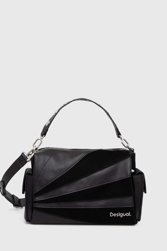 Kabelka Desigual imitácia kože čierna 24SAXP75