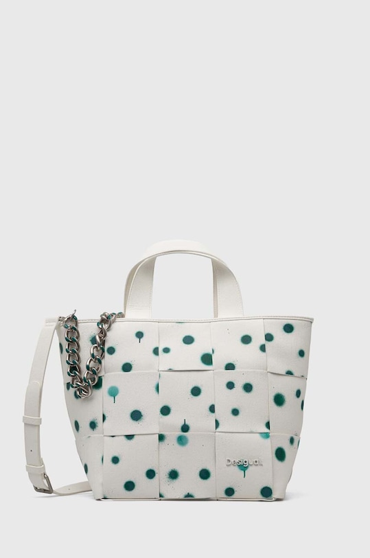 Чанта Desigual NEW SPLATTER VALDIVIA побира А4 бял 24SAXP60