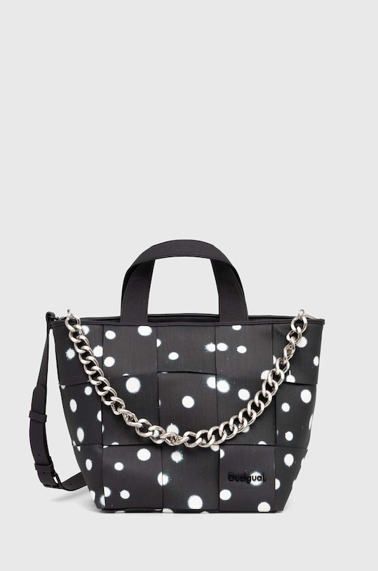 Kabelka Desigual NEW SPLATTER VALDIVIA vejde se A4 černá 24SAXP60