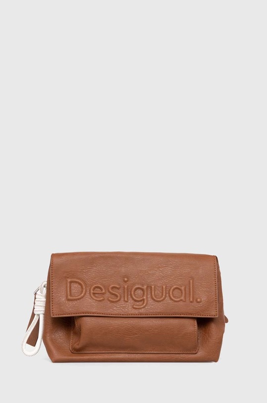 Desigual torebka HALF LOGO 24 VENECIA nie mieści A4 brązowy 24SAXP79