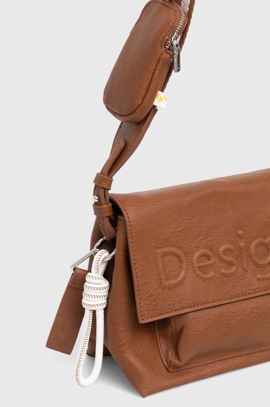 Desigual torebka HALF LOGO 24 VENECIA brązowy 24SAXP79