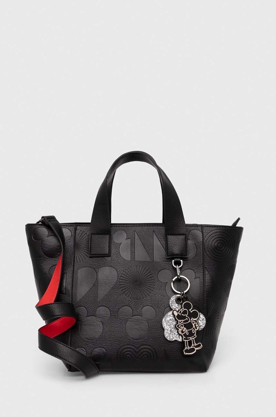 Kabelka Desigual x Disney ALL MICKEY VALDIVIA hladký černá 24SAXP55