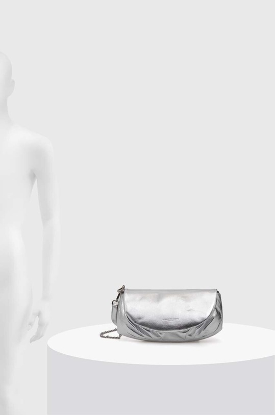 Usnjena torbica Gianni Chiarini BS.10236/24PE.FOU.MET srebrna