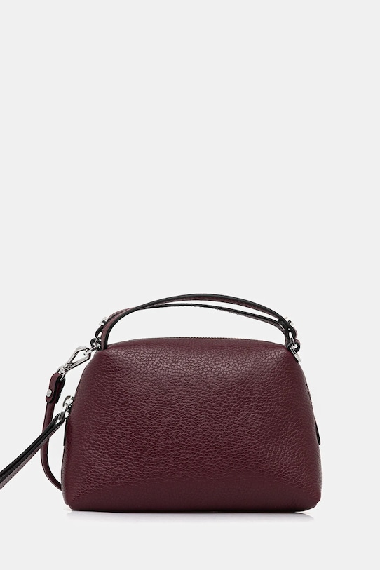 Gianni Chiarini poșetă de piele uni burgundia BS.8145/COMM.GRN