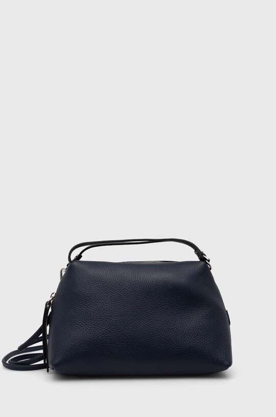 Gianni Chiarini poseta de piele uni bleumarin BS.8148/COMM.GRN