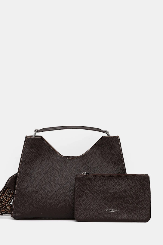 Usnjena torbica Gianni Chiarini rjava BS.10566.RNGDBL