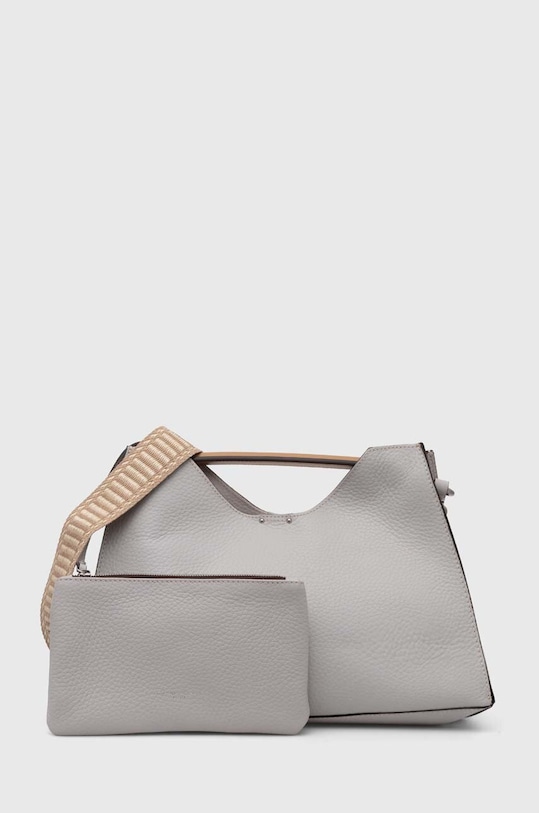 Gianni Chiarini torebka skórzana skóra licowa szary BS.10566.RNGDBL
