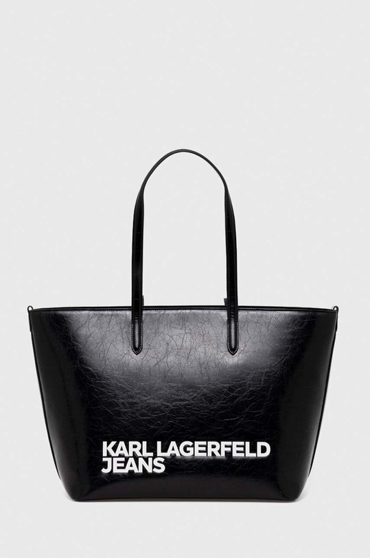 Karl Lagerfeld Jeans torebka aplikacja czarny 241J3001