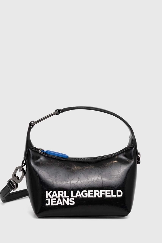 Kabelka Karl Lagerfeld Jeans imitace kůže černá 241J3004