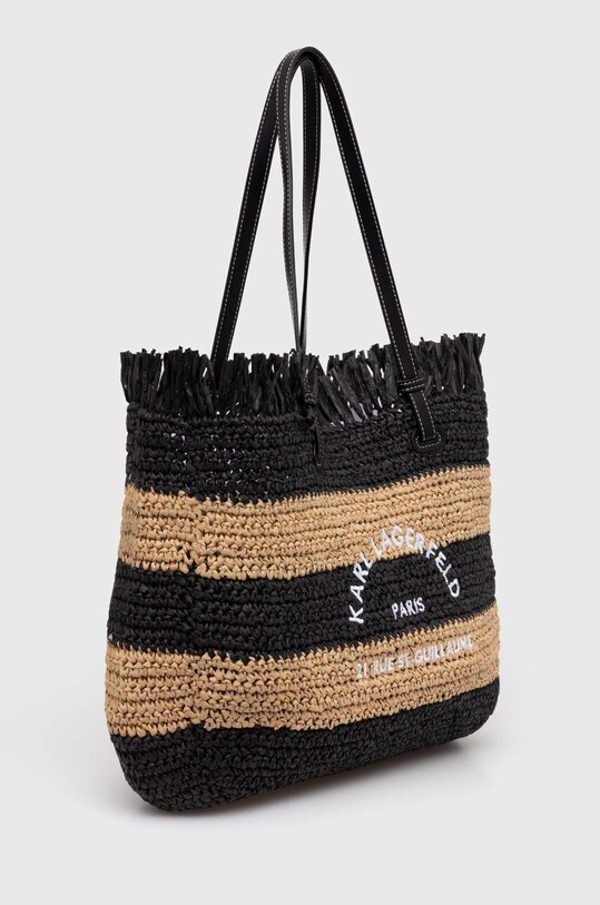 Torba za plažu Karl Lagerfeld 241W3008 crna SS24