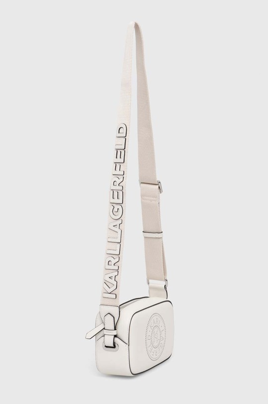 Δερμάτινη τσάντα Karl Lagerfeld 241W3029 λευκό NC24