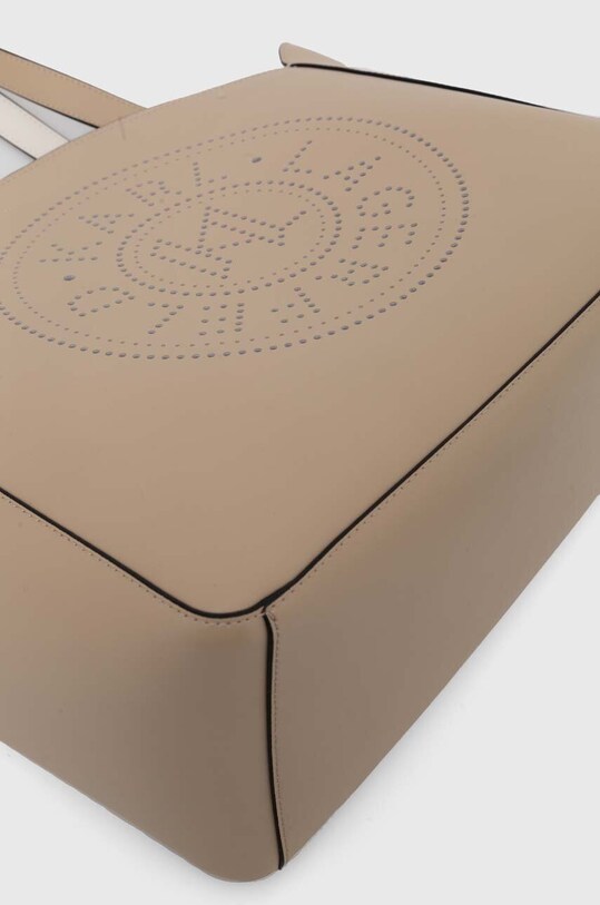 Karl Lagerfeld torebka skórzana 241W3068 beżowy
