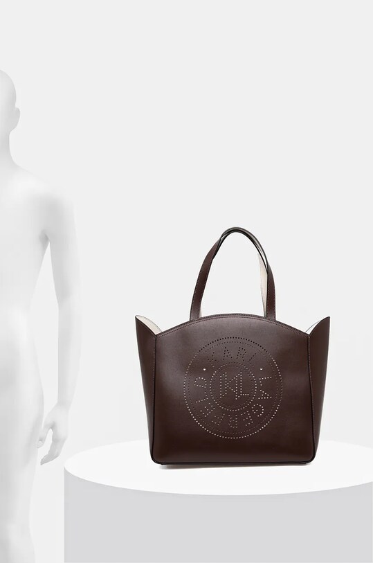 Кожена чанта Karl Lagerfeld 241W3068