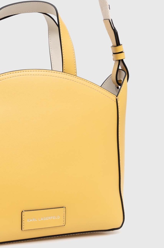 Αξεσουάρ Δερμάτινη τσάντα Karl Lagerfeld 241W3069 κίτρινο
