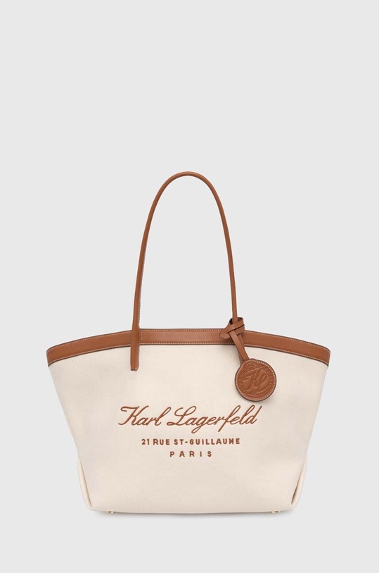 Сумочка Karl Lagerfeld аплікація бежевий 241W3005