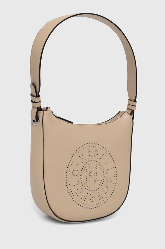 Kožená kabelka Karl Lagerfeld 241W3028 béžová AW24