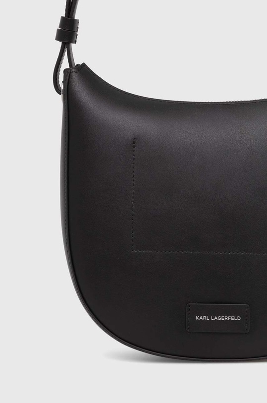 Kožená kabelka Karl Lagerfeld černá 241W3028