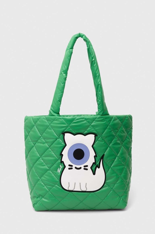 Сумочка Karl Lagerfeld аппликация зелёный 241W3885