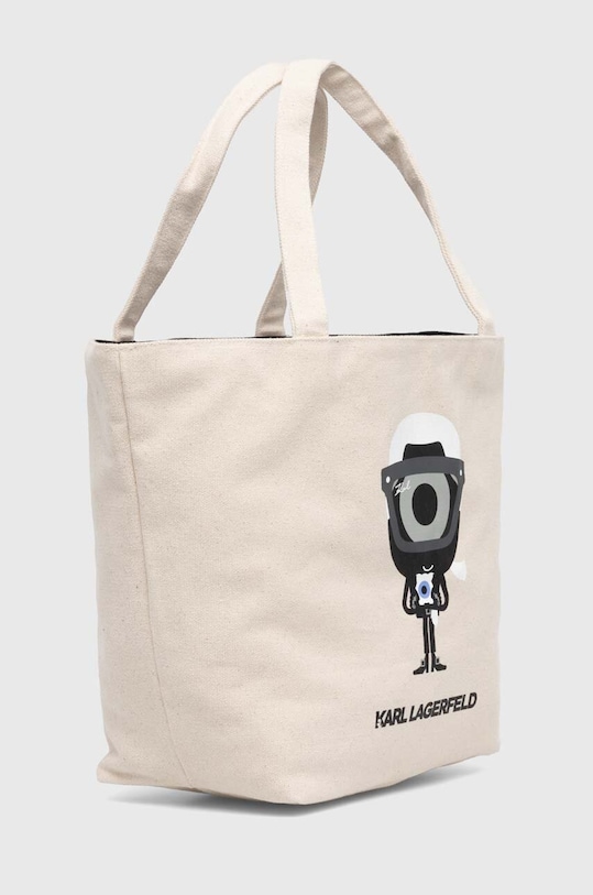 Karl Lagerfeld geanta de bumbac 241W3886 bej SS24