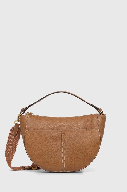 Gianni Chiarini poseta de piele uni maro BS.10885.RMN
