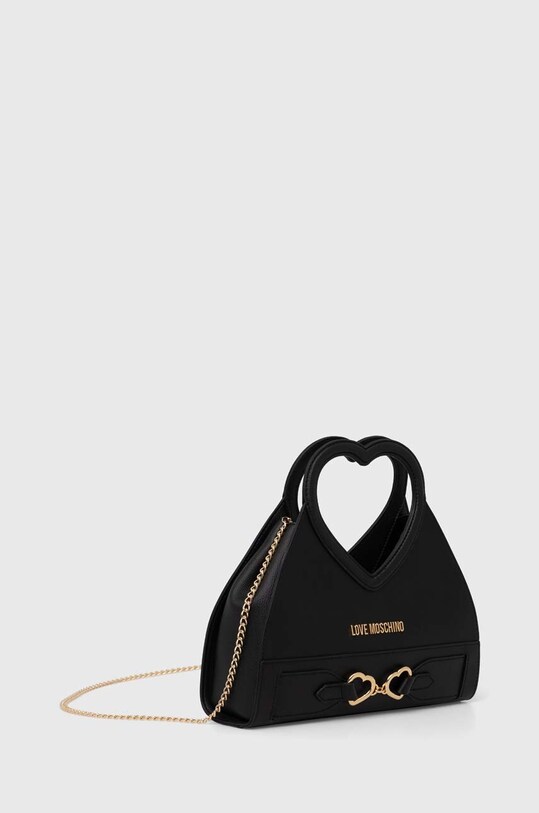 Kožená kabelka Love Moschino JC4350PP0I černá SS24
