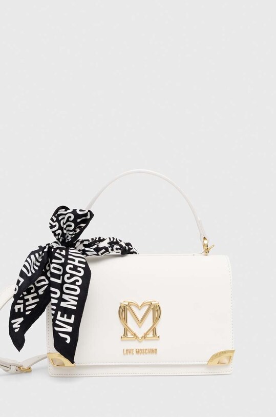 Love Moschino borsetta applique bianco JC4285PP0I
