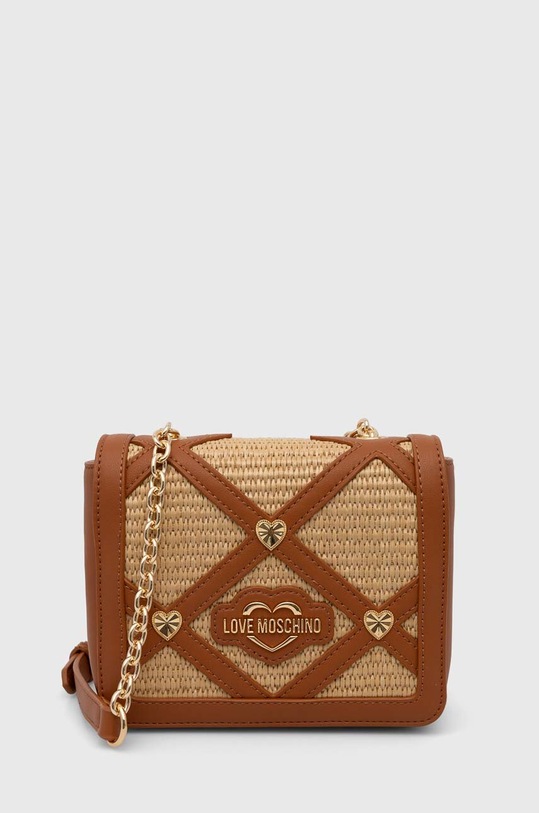 Love Moschino kézitáska szintetikus bőr bézs JC4310PP0I