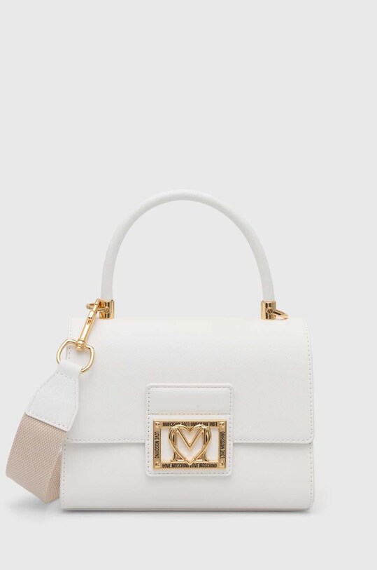 Torba Love Moschino natpis bijela JC4328PP0I