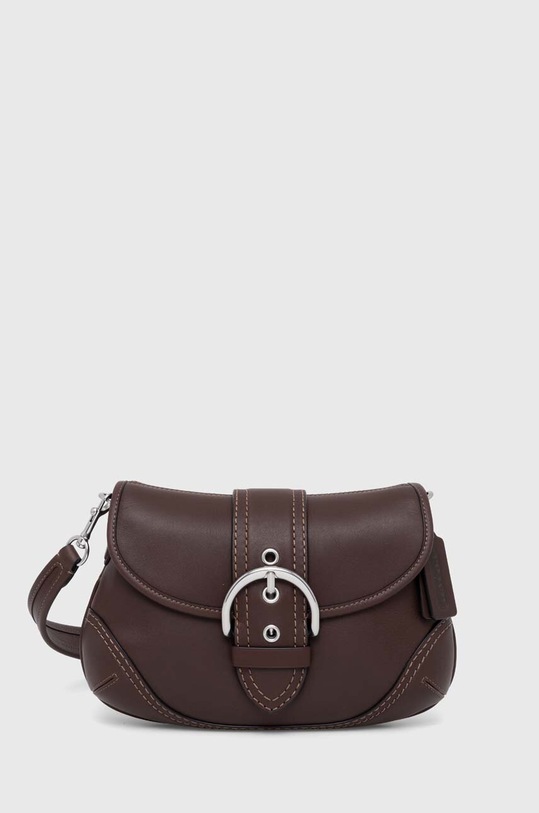 Coach torebka skórzana skóra licowa brązowy CR699