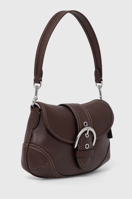 Coach torebka skórzana CR699 brązowy SS24