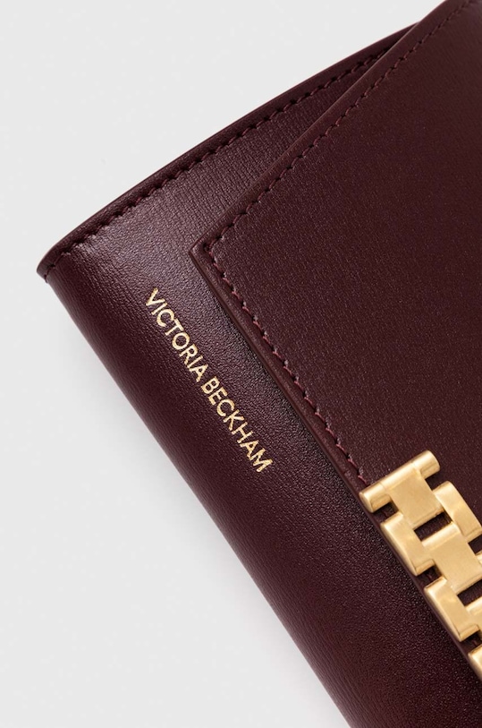 Kožená kabelka Victoria Beckham burgundské B224AAC005665A