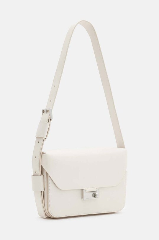 Accesorii AllSaints poseta de piele ETIENNE WB716Z bej